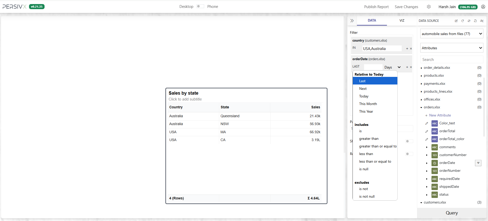 Correct filter options after the type override