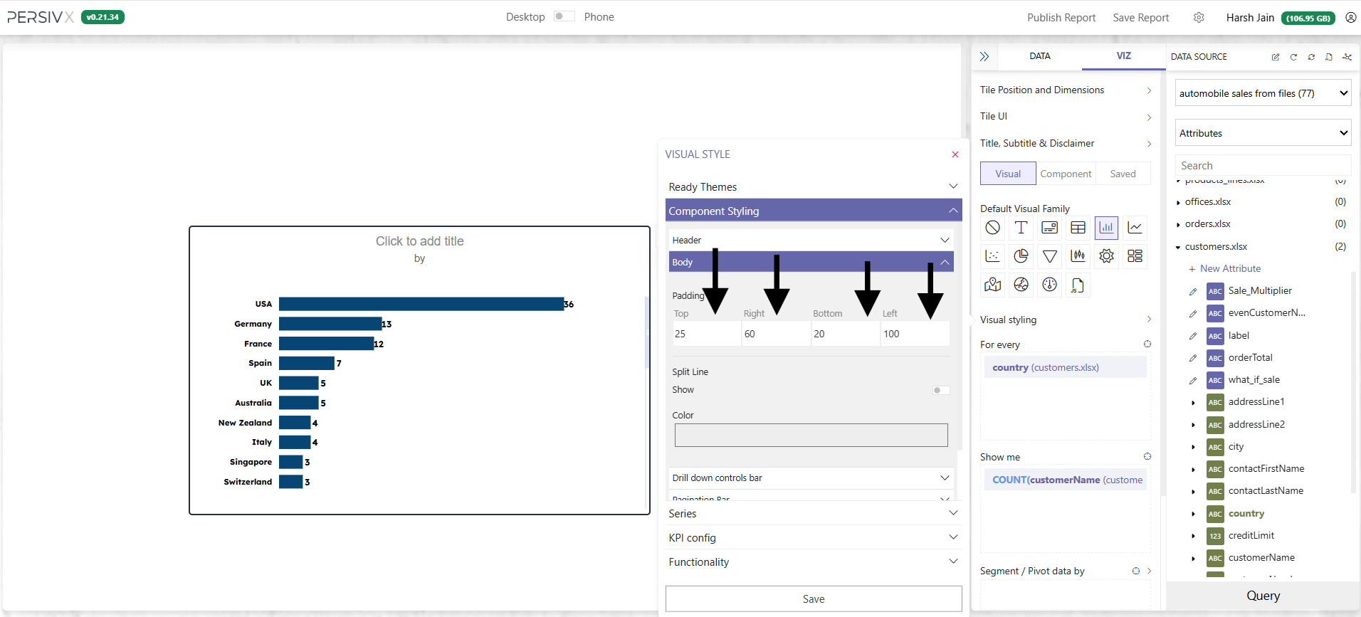 Adjusting body padding and disabling split lines
